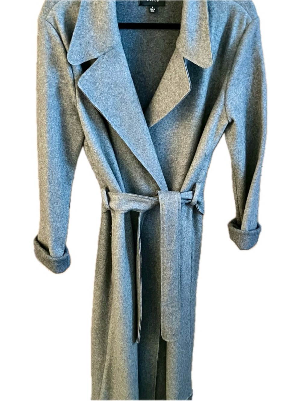 DSTLD Gray Wool Blend Coat